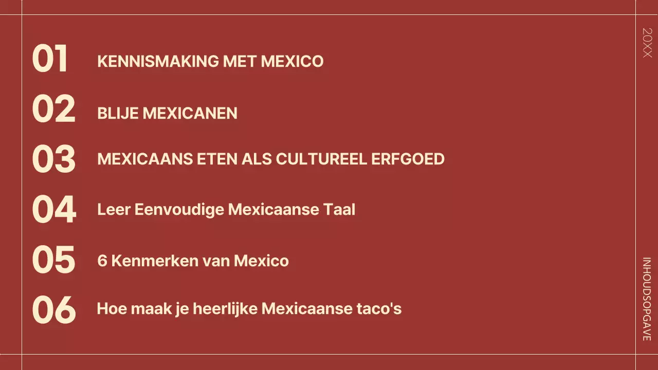 Tropisch groen en rood Over Mexico introductie