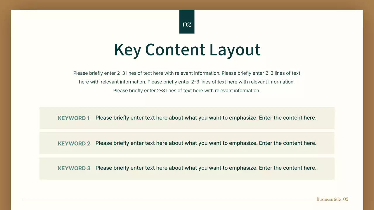 베이지 미니멀 비즈니스 프레젠테이션