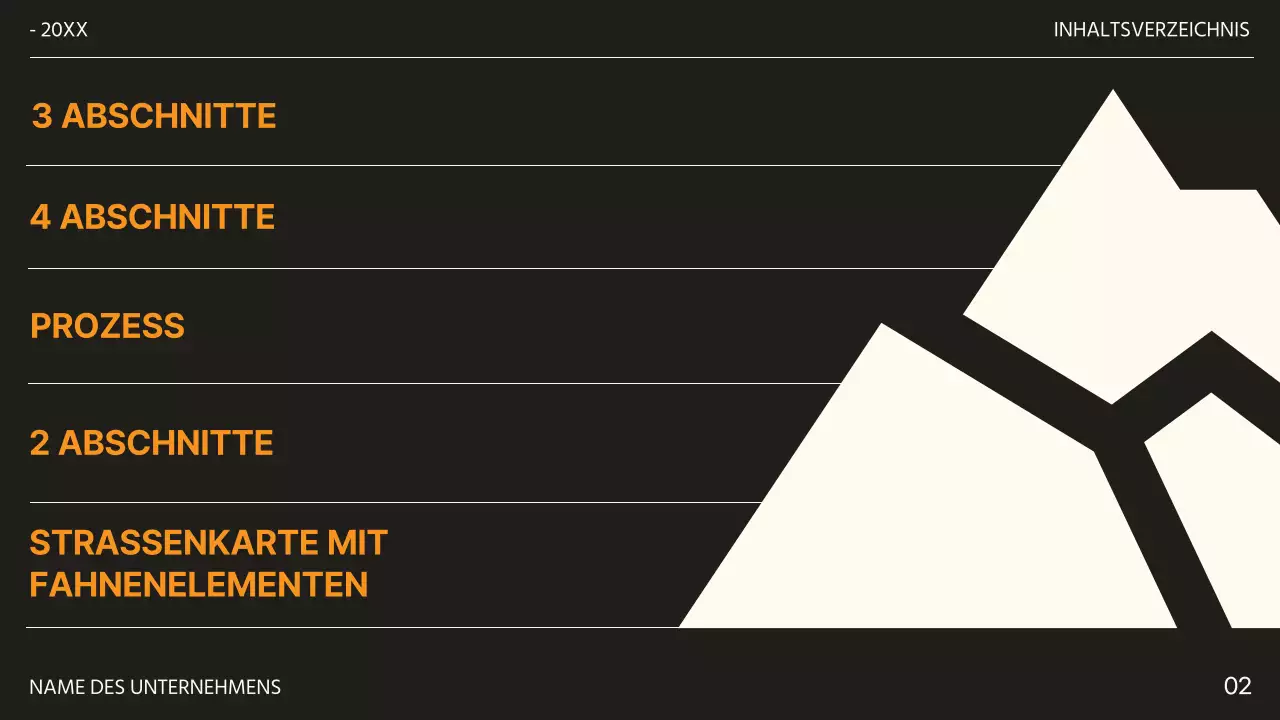 Schwarz und Orange Trendy Ziele und Zielvorgaben Vorschlag