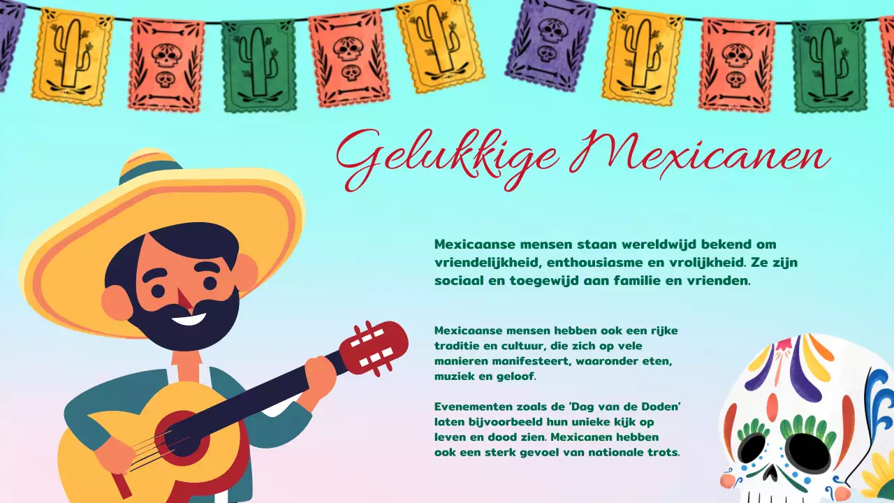 Rood en Groen Trendy Over Mexico introductie