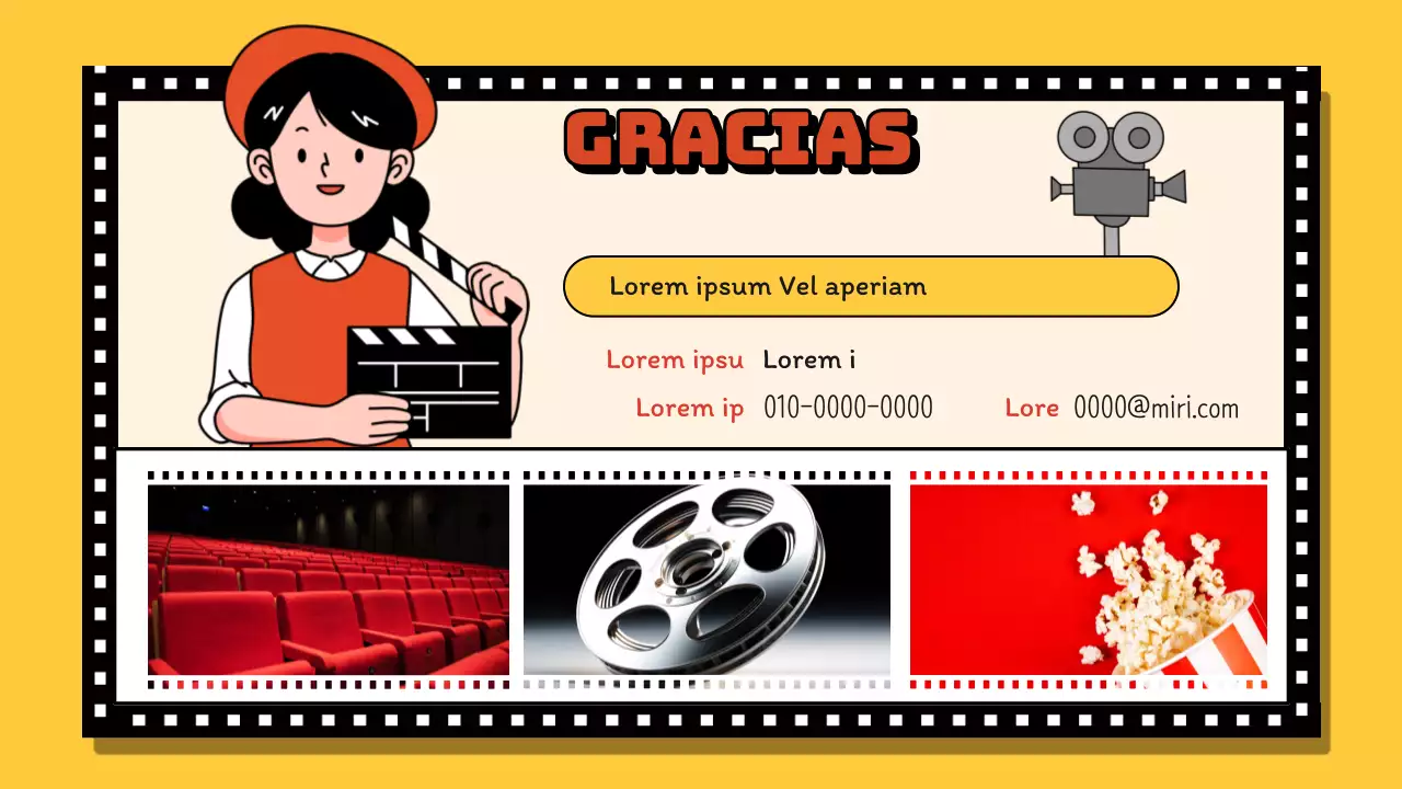 Propuesta de planificación del canal de vídeo retro azul y amarillo