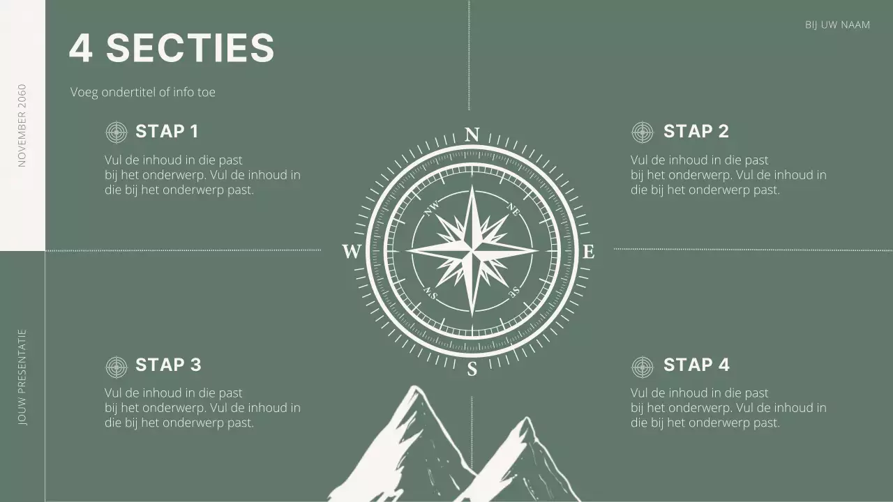 Groen en wit voorstel voor minimale doelen en doelstellingen