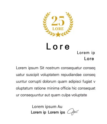 Placa de longevidad con laureles y estrellas dorados