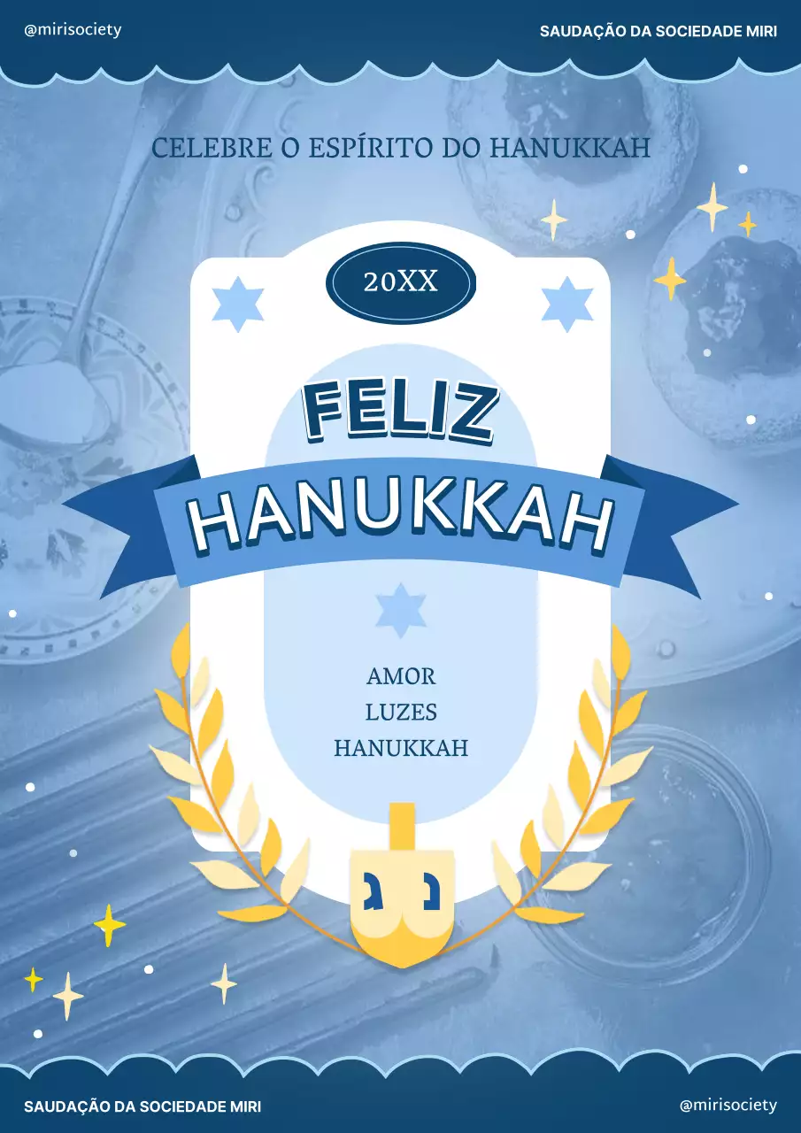 Publicidade da celebração do Hanukkah do Blue Classic