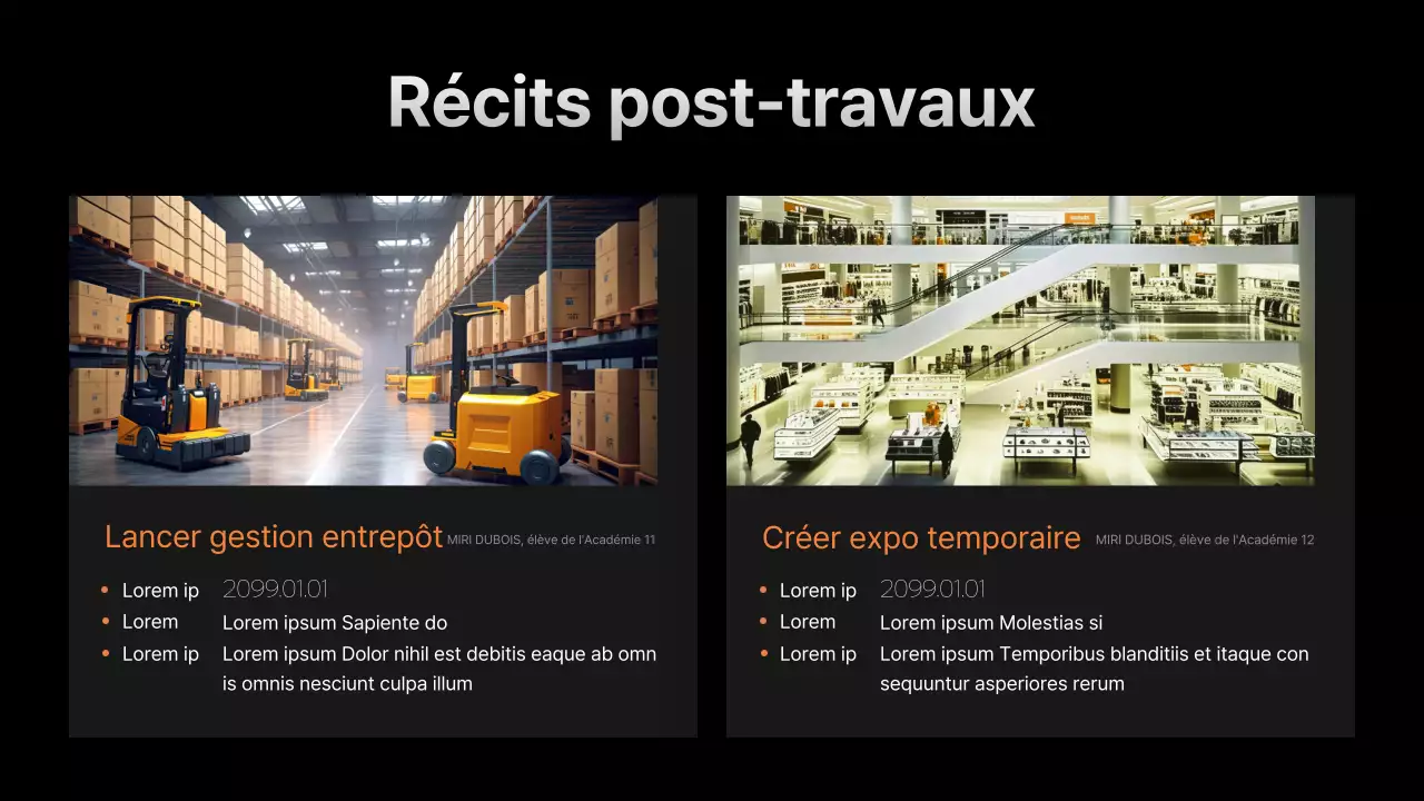 Promouvoir le recrutement en noir et orange