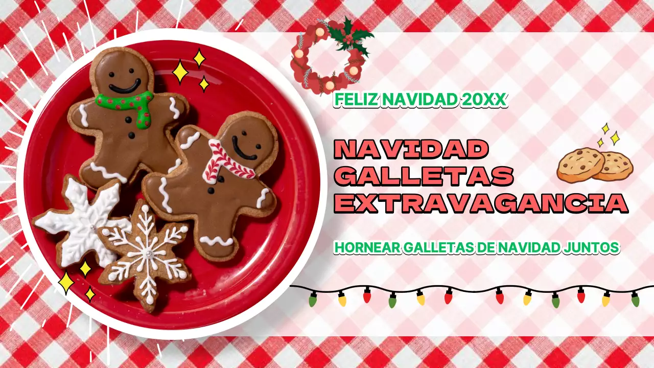 Receta de galletas navideñas vintage rojas