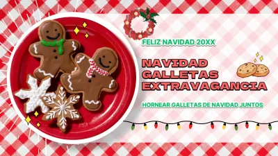 Receta de galletas navideñas vintage rojas