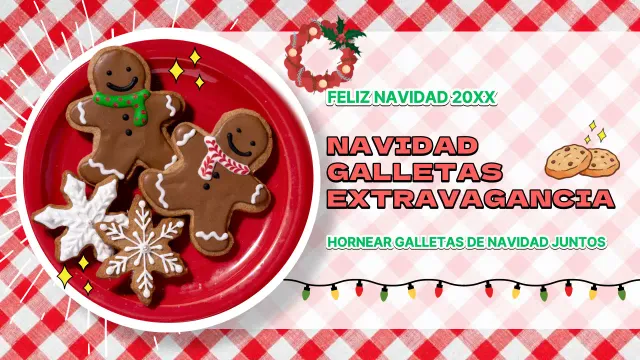 Receta de galletas navideñas vintage rojas