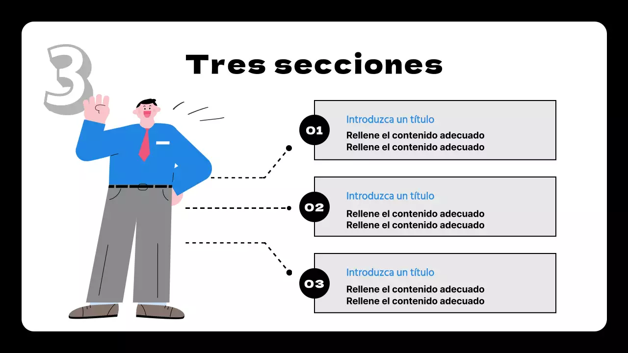Propuesta de plan de metas y objetivos simples en azul y negro