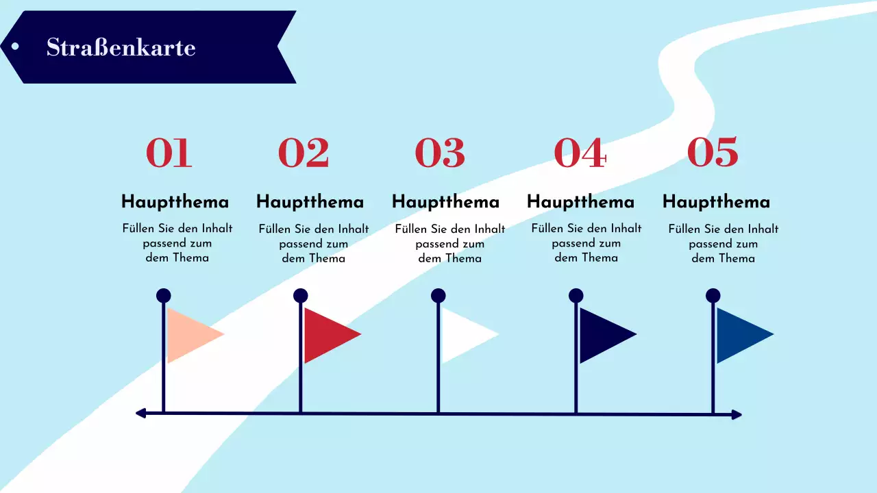 Marineblauer und himmelblauer trendiger Ziele- und Zielsetzungsplaner