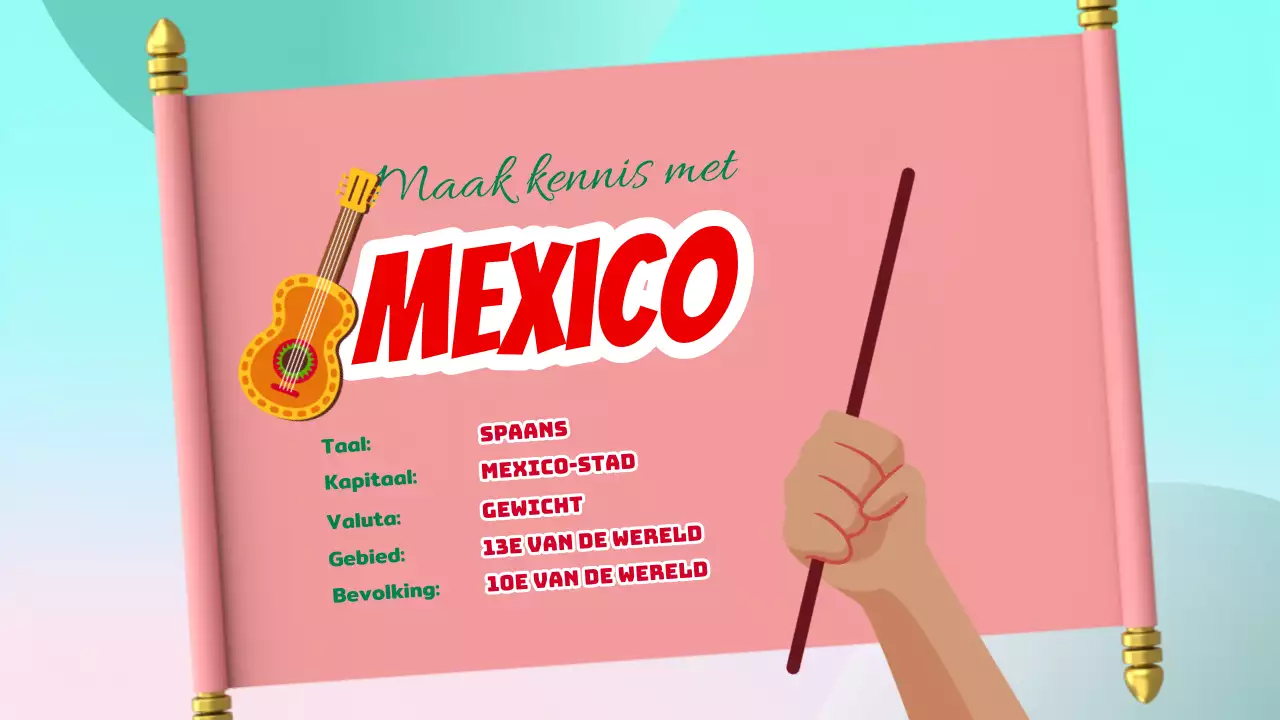 Rood en Groen Trendy Over Mexico introductie