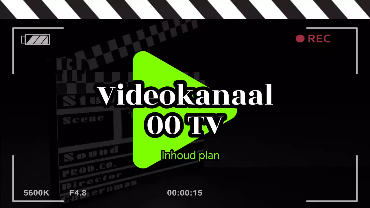 Black & Neon trendy Channel Content Plan voorstel