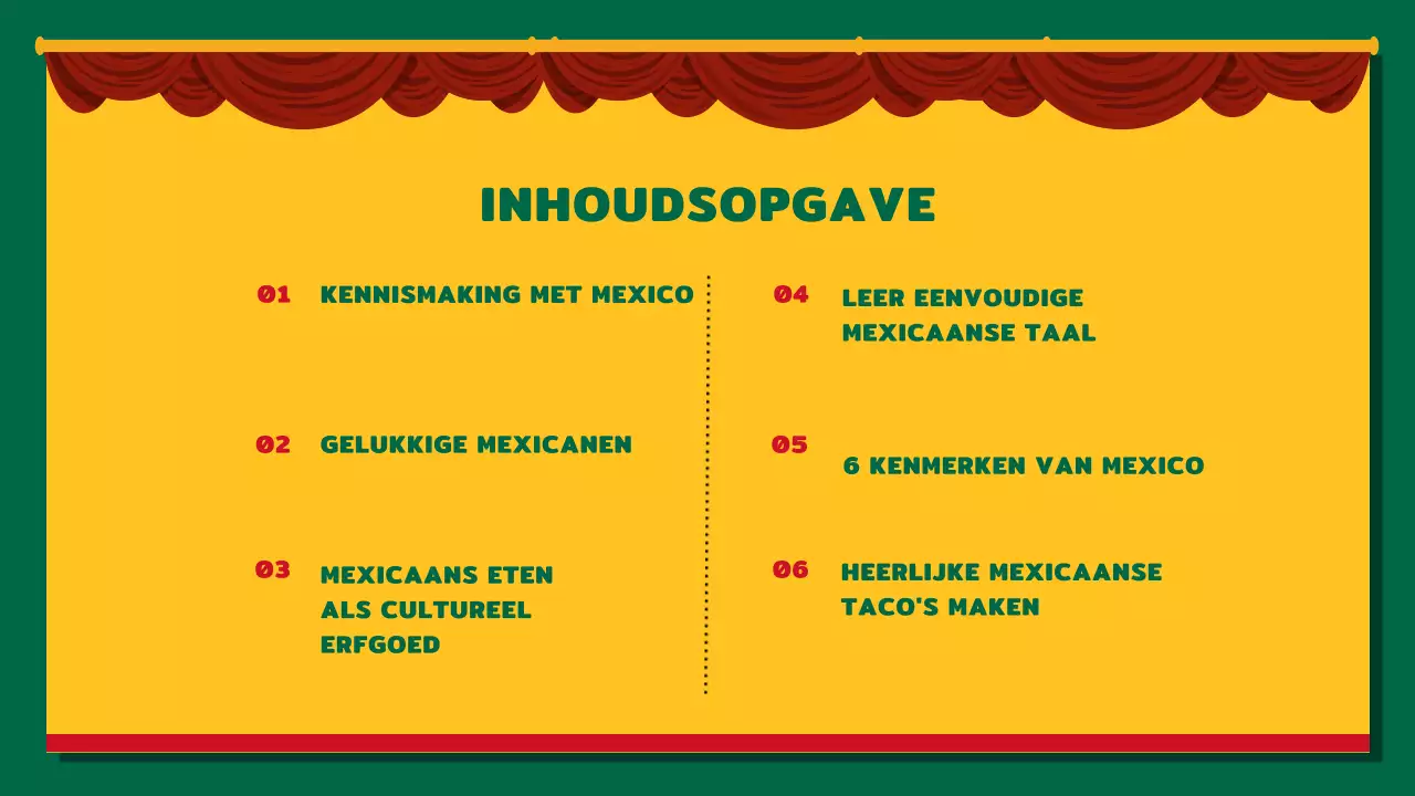 Gele en rode kitsch over Mexico inleiding