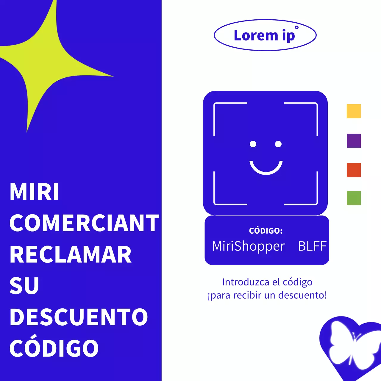 Azul y blanco de moda Black Friday ofertas de publicidad