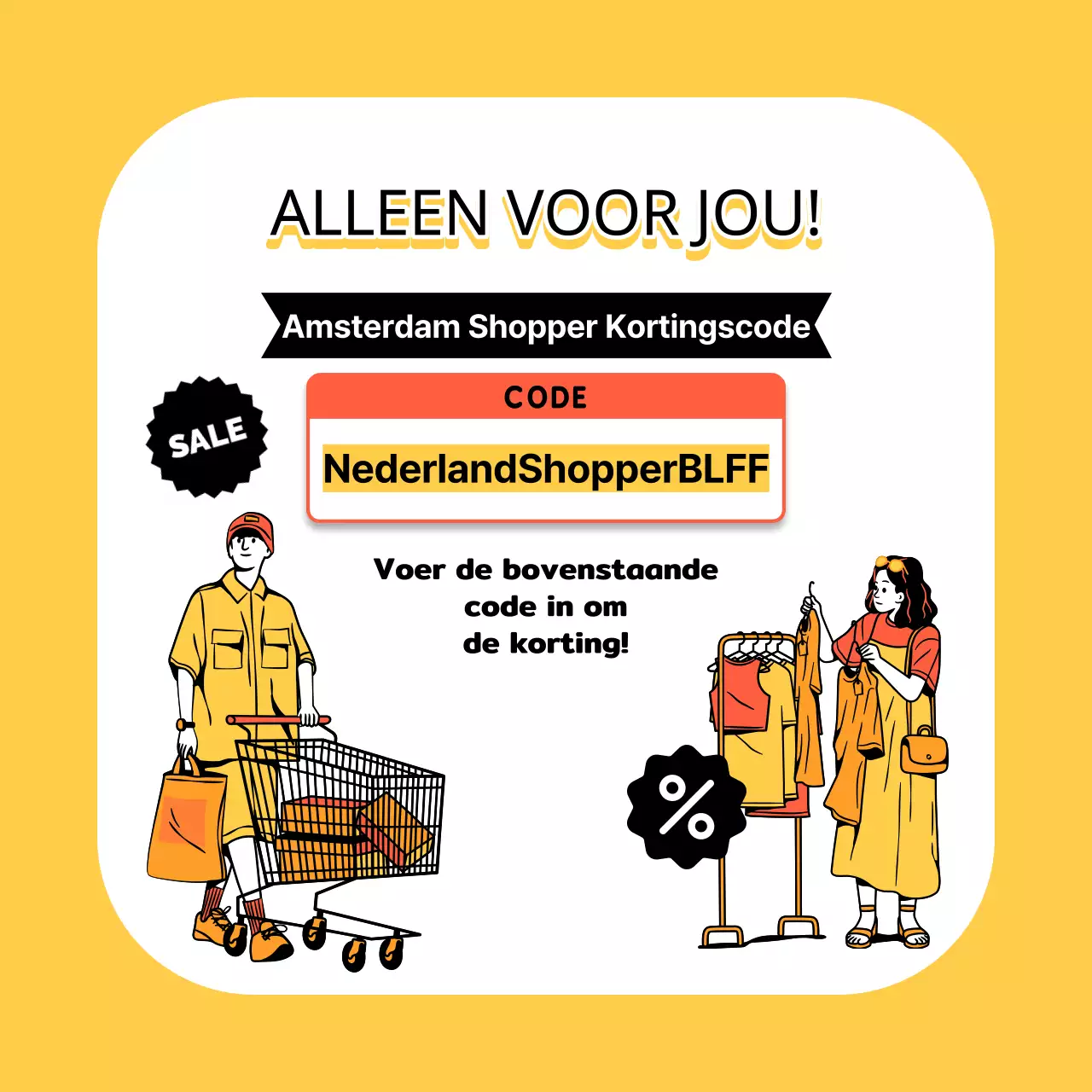Geel en Zwart Trendy Black Friday Deals advertentie