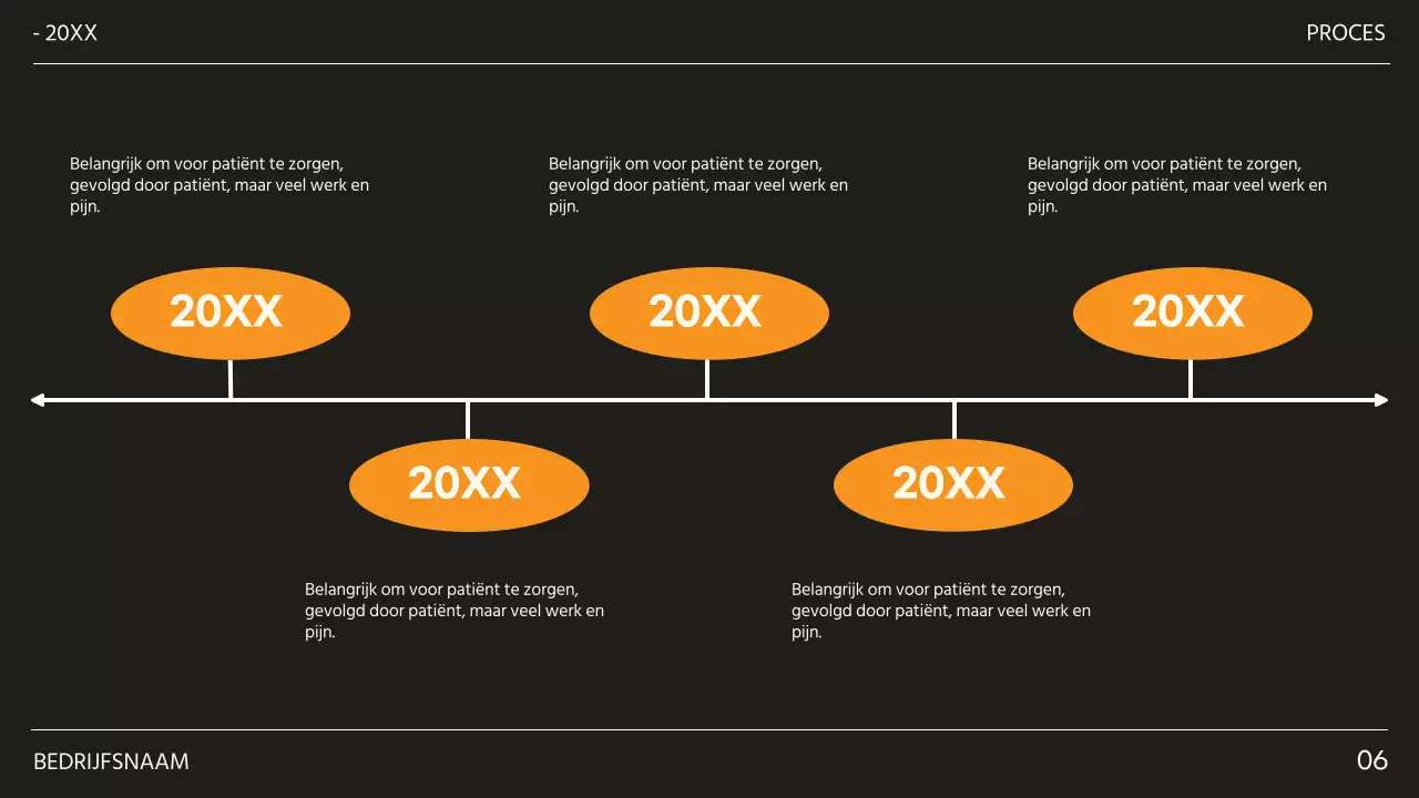 Zwart en Oranje Trendy Doelstellingen Voorstel