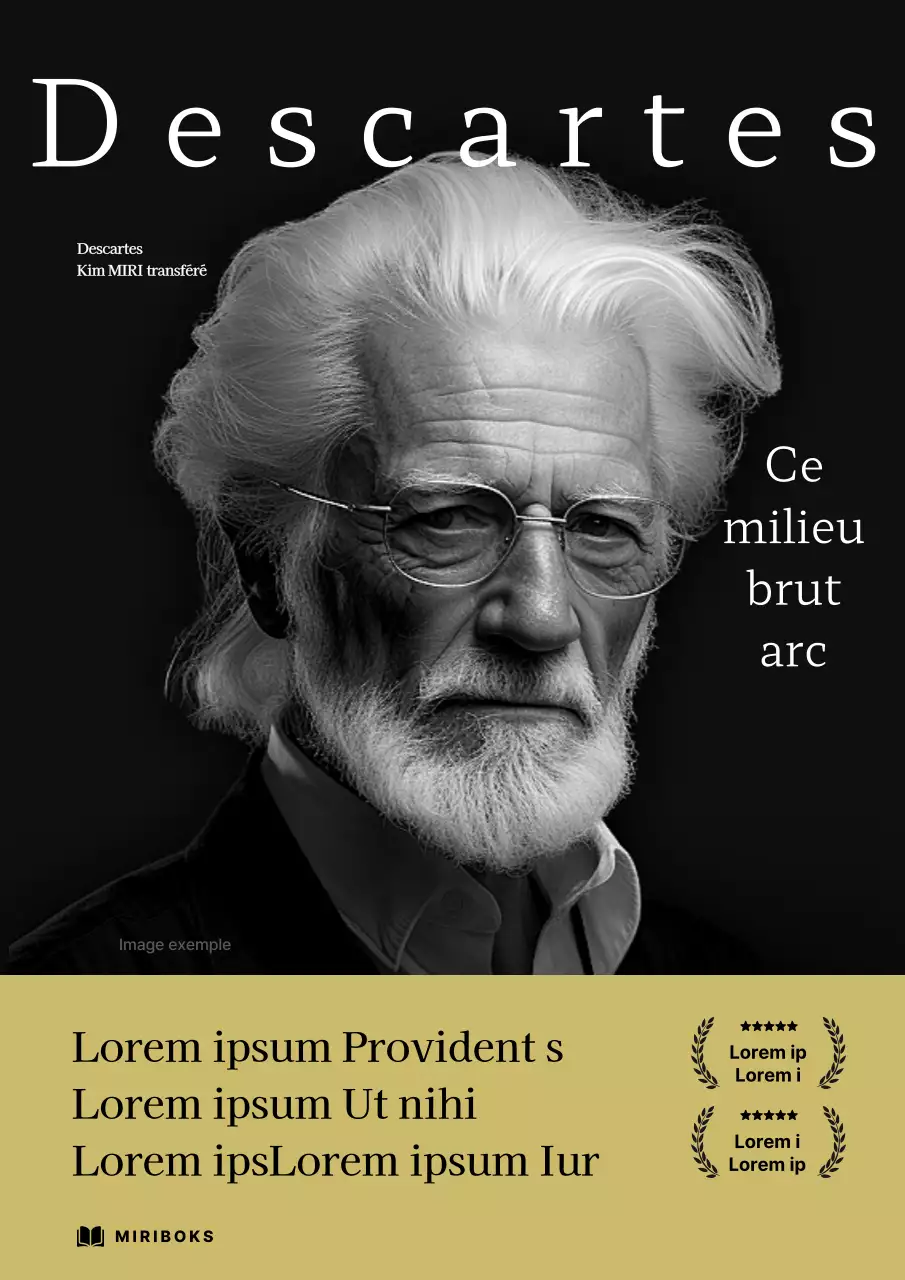 Couverture classique d'un livre de philosophie en noir et jaune