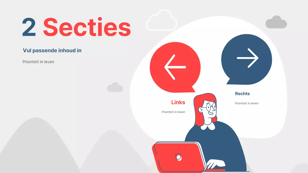 Rood en Marine Eenvoudige Doelen en Doelstellingen voorstel