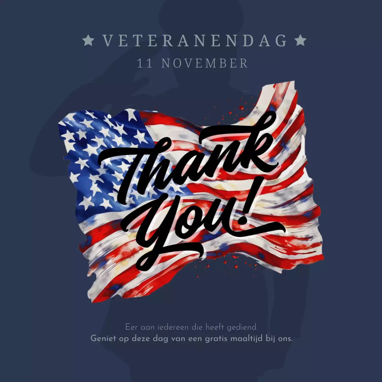 Marine minimale aankondiging Veteranendag