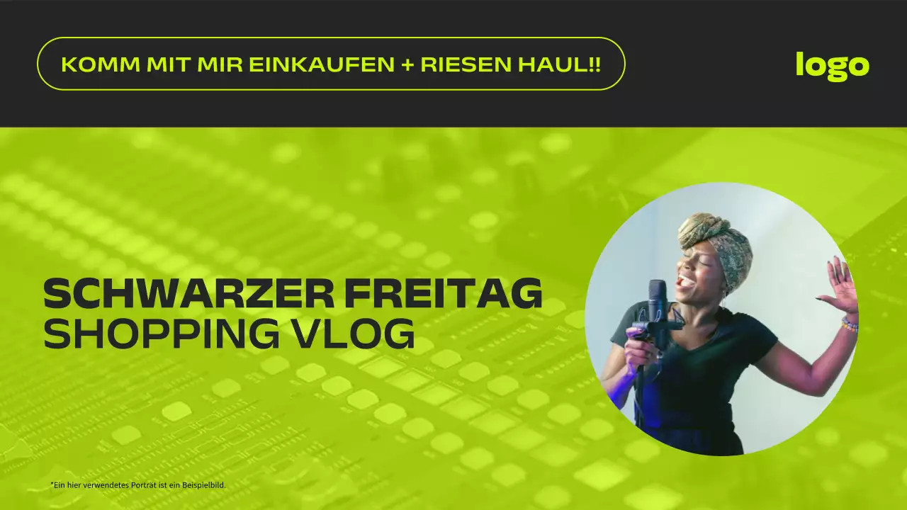 Neon und schwarz modern Black Friday Haulity Werbung