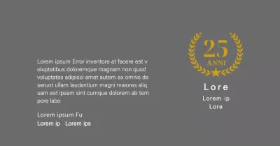 Targa di longevità con allori e stelle d'oro