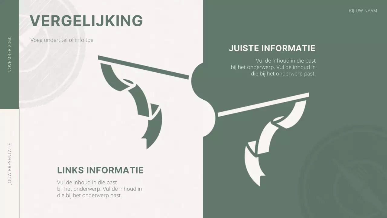 Groen en wit voorstel voor minimale doelen en doelstellingen