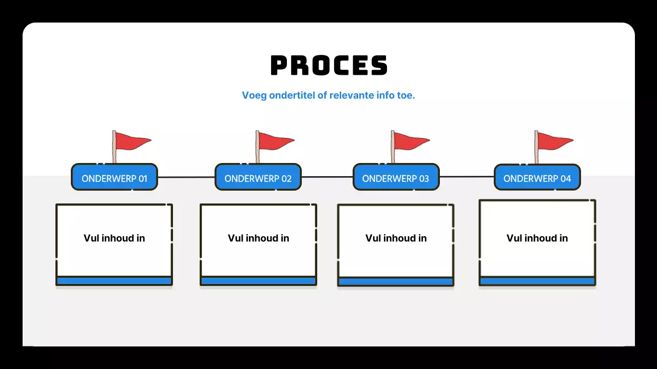 Blauw en zwart eenvoudige doelen en doelstellingen planvoorstel