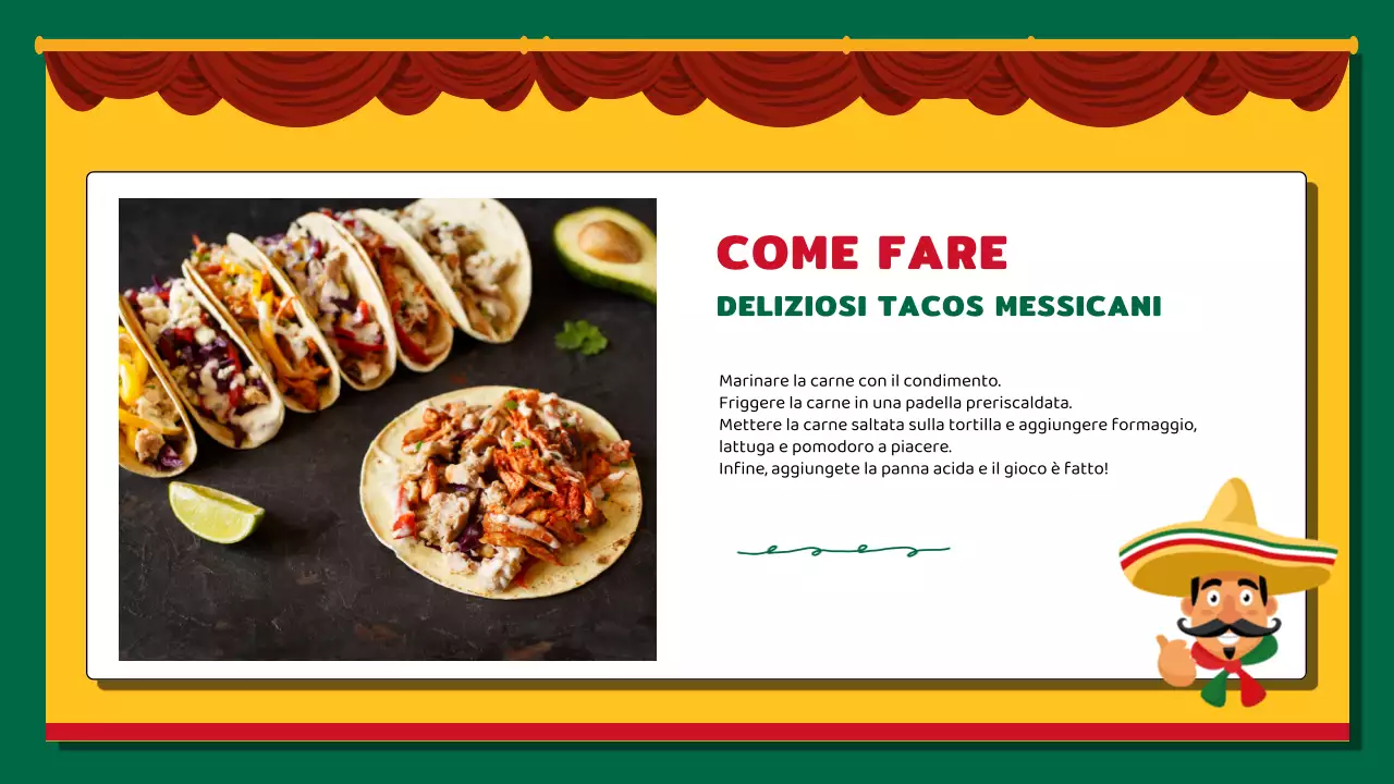 Kitsch giallo e rosso sull'introduzione del Messico