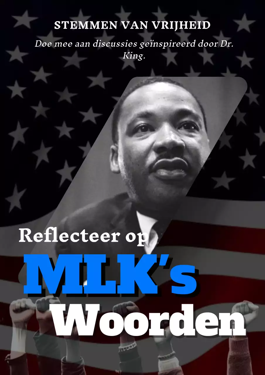 Zwart-wit klassieke Martin Luther King Day Viering publiciteit