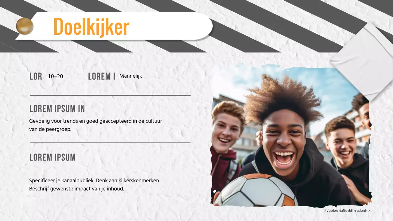 Grijs en geel trendy Video-inhoud planning pitch