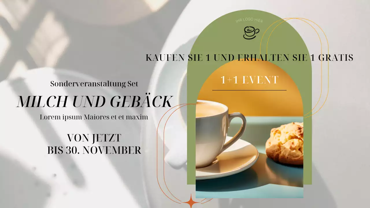 Grün und Orange Elegant Shop Werbung Planer