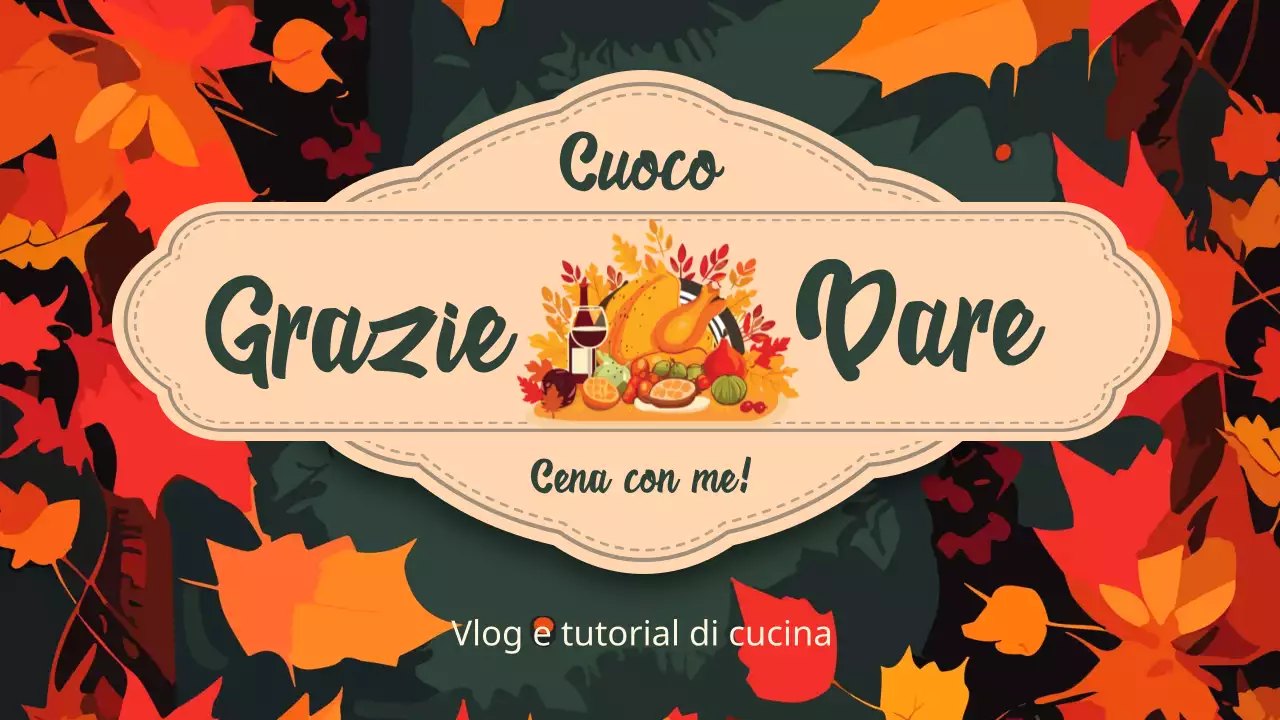 Ricetta tutorial per la cena del Ringraziamento classica arancione e verde