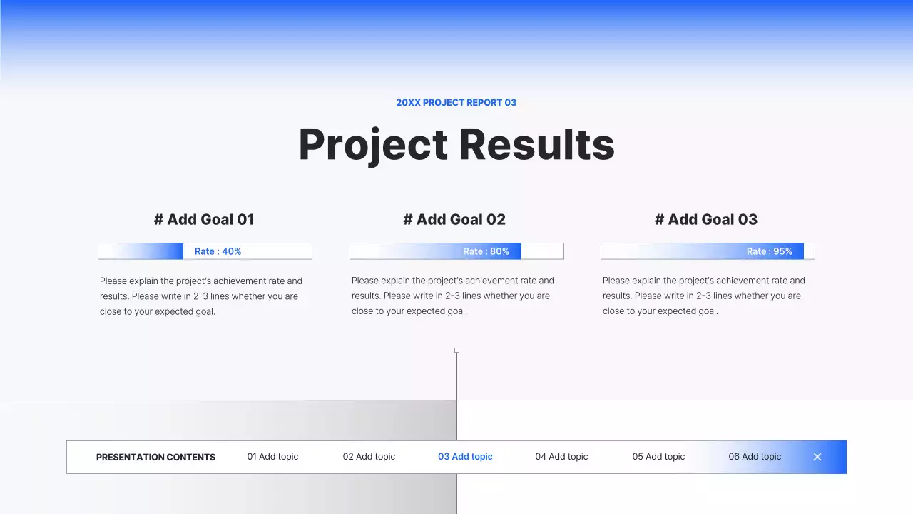 블루클린 비즈니스 보고서 템플릿 프레젠테이션