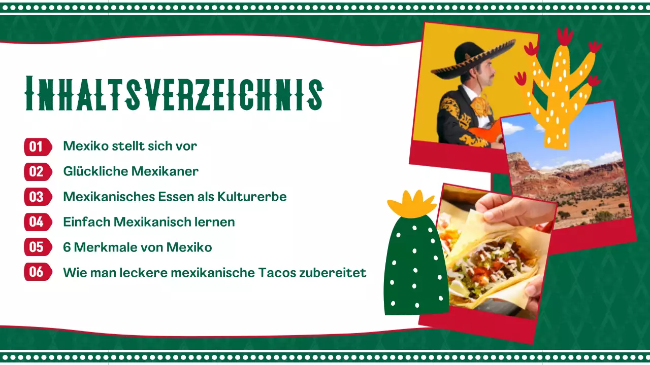 Eine Einführung in das grüne und rote geometrische Mexiko