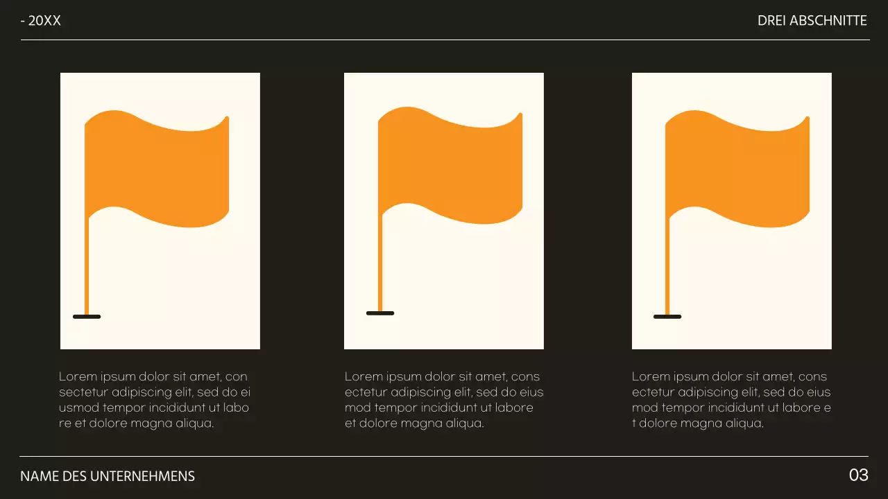 Schwarz und Orange Trendy Ziele und Zielvorgaben Vorschlag