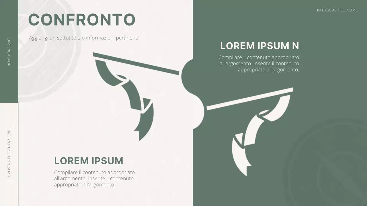 Proposta di obiettivi minimi in verde e bianco