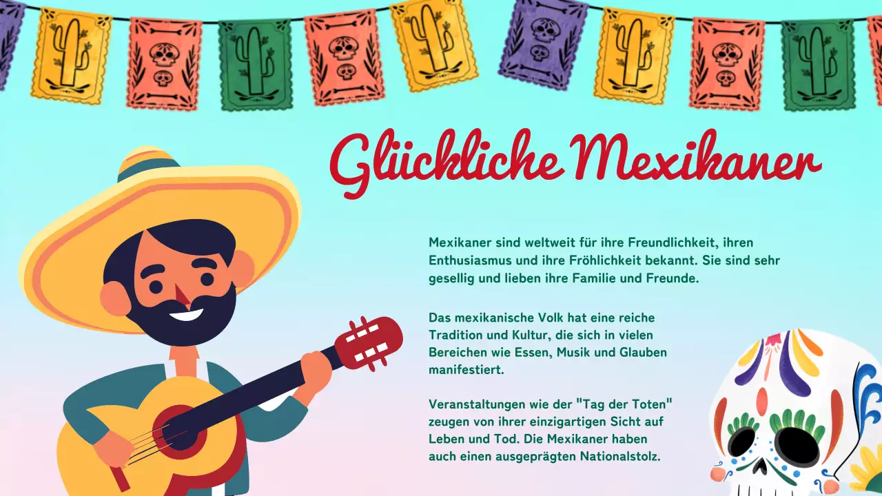 Rot und Grün Trendy About Mexico Einführung