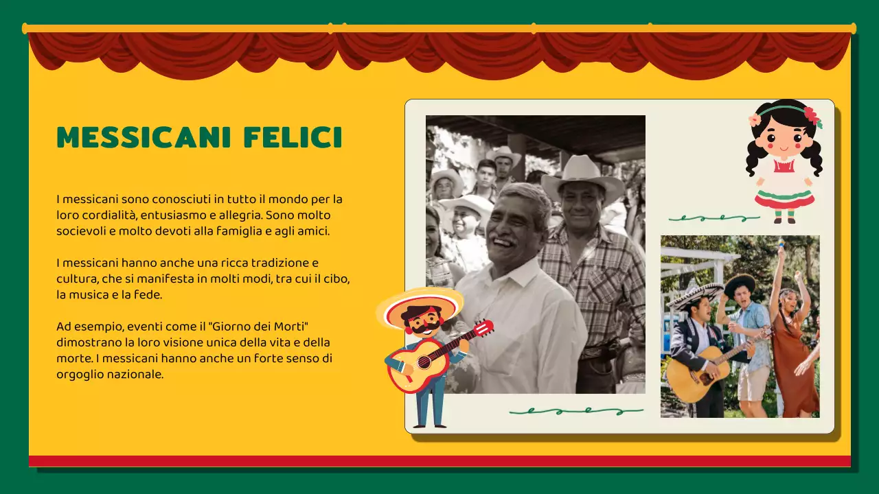 Kitsch giallo e rosso sull'introduzione del Messico