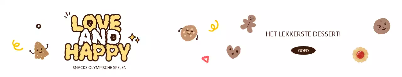 Event merchandise met koekjes en leuke conceptuele tekst