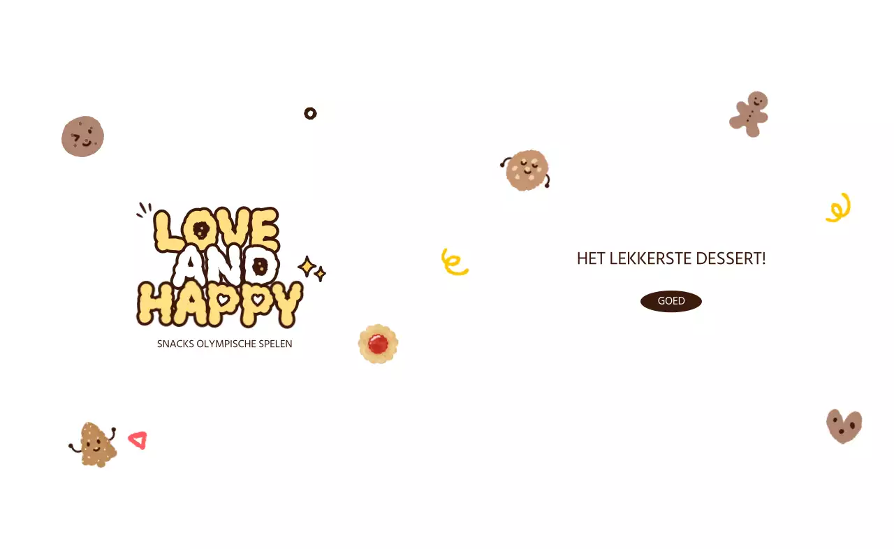 Event merchandise met koekjes en leuke conceptuele tekst