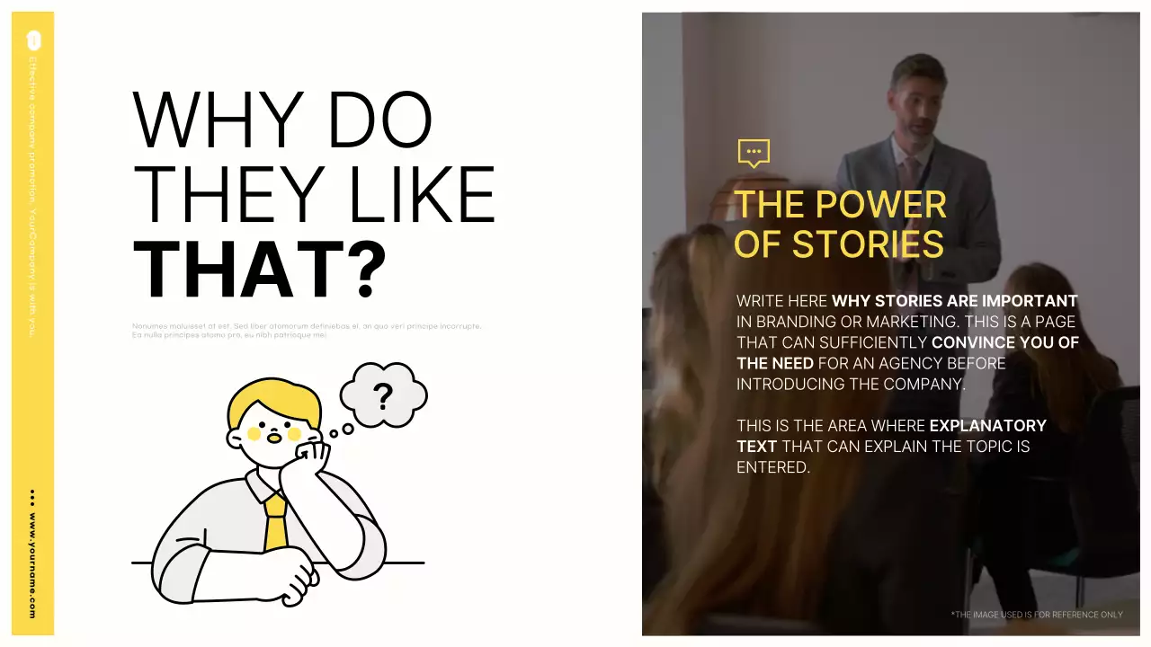 옐로우 모던 가이드 프레젠테이션