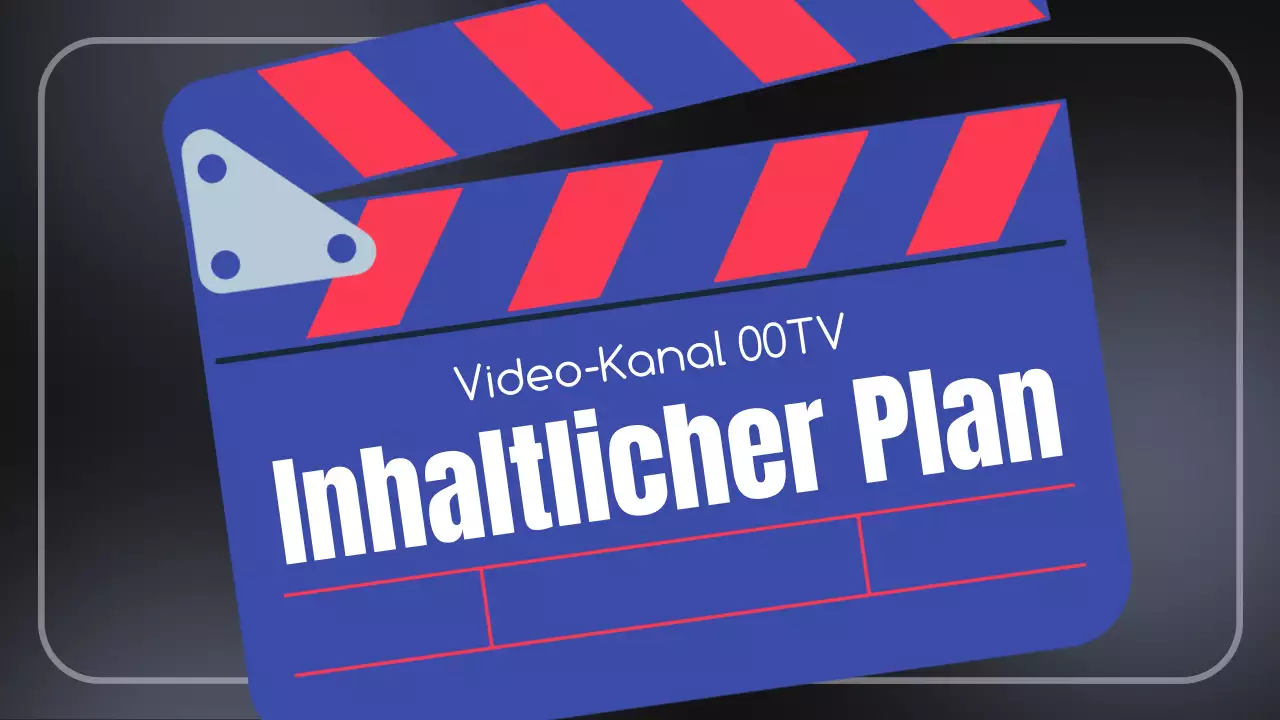 Video Content Plan [Schwarz und Blau Trendy Video Content Planning Vorschlag