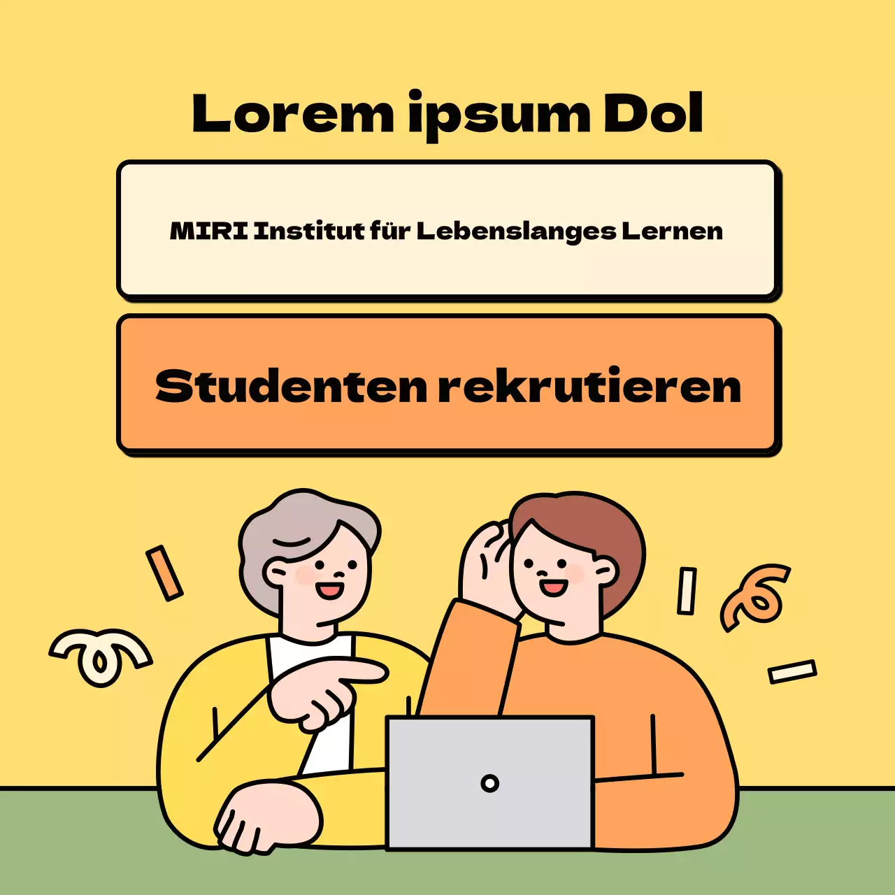 Förderung der Anwerbung von Studenten für das gelbe Zentrum für lebenslanges Lernen