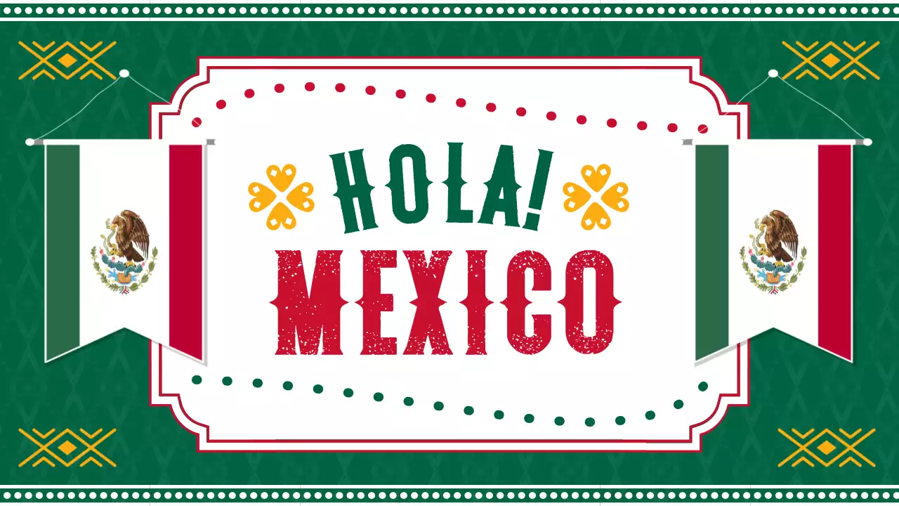 Een inleiding tot groen en rood geometrisch Mexico