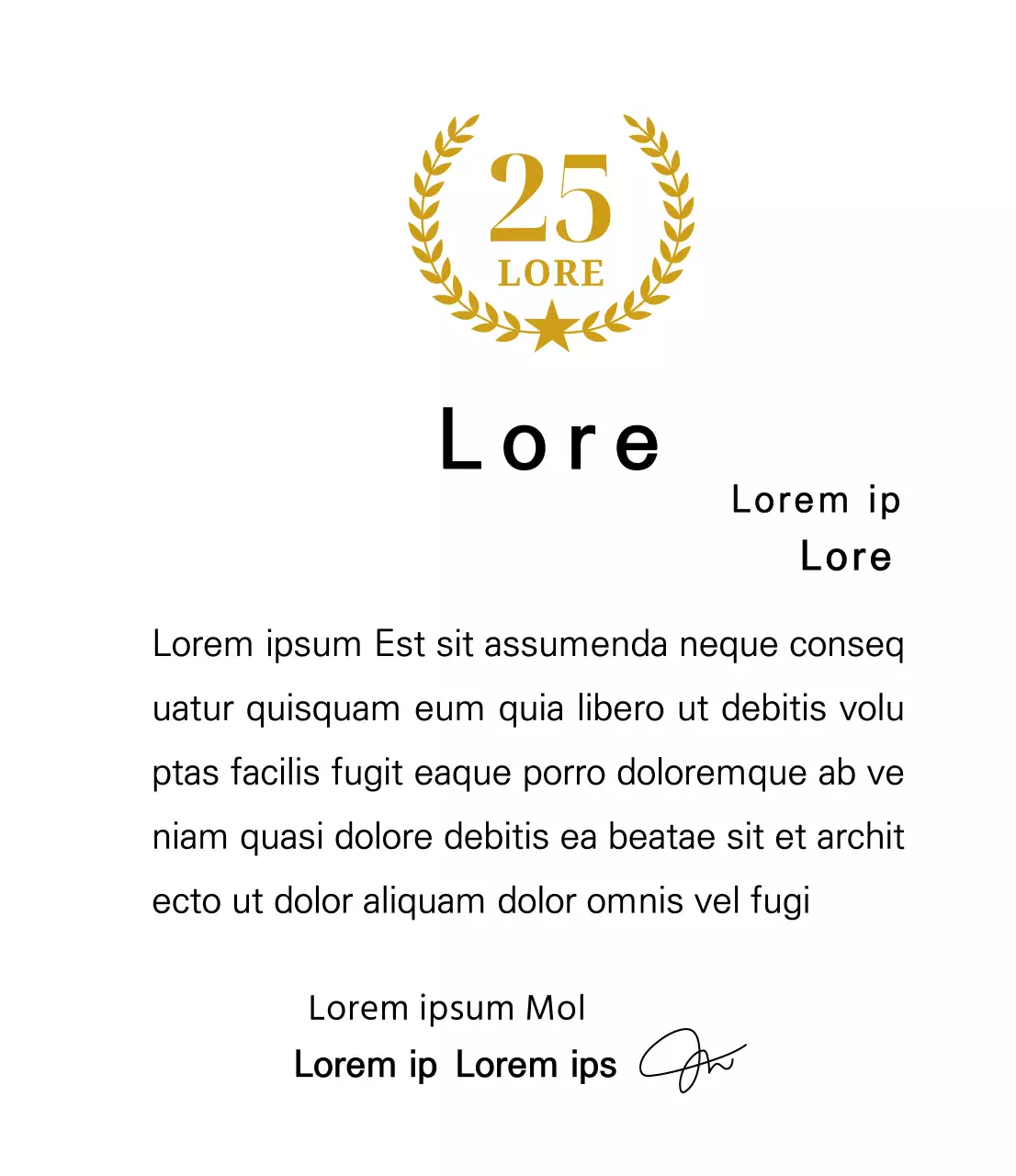 Langleven plaquette met gouden lauweren en sterren