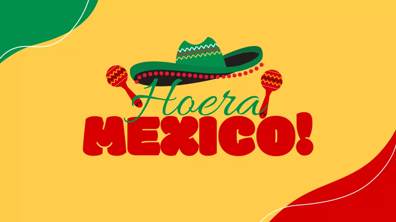 Gele Eenvoudige Introductie Mexico Trainingsmaterialen