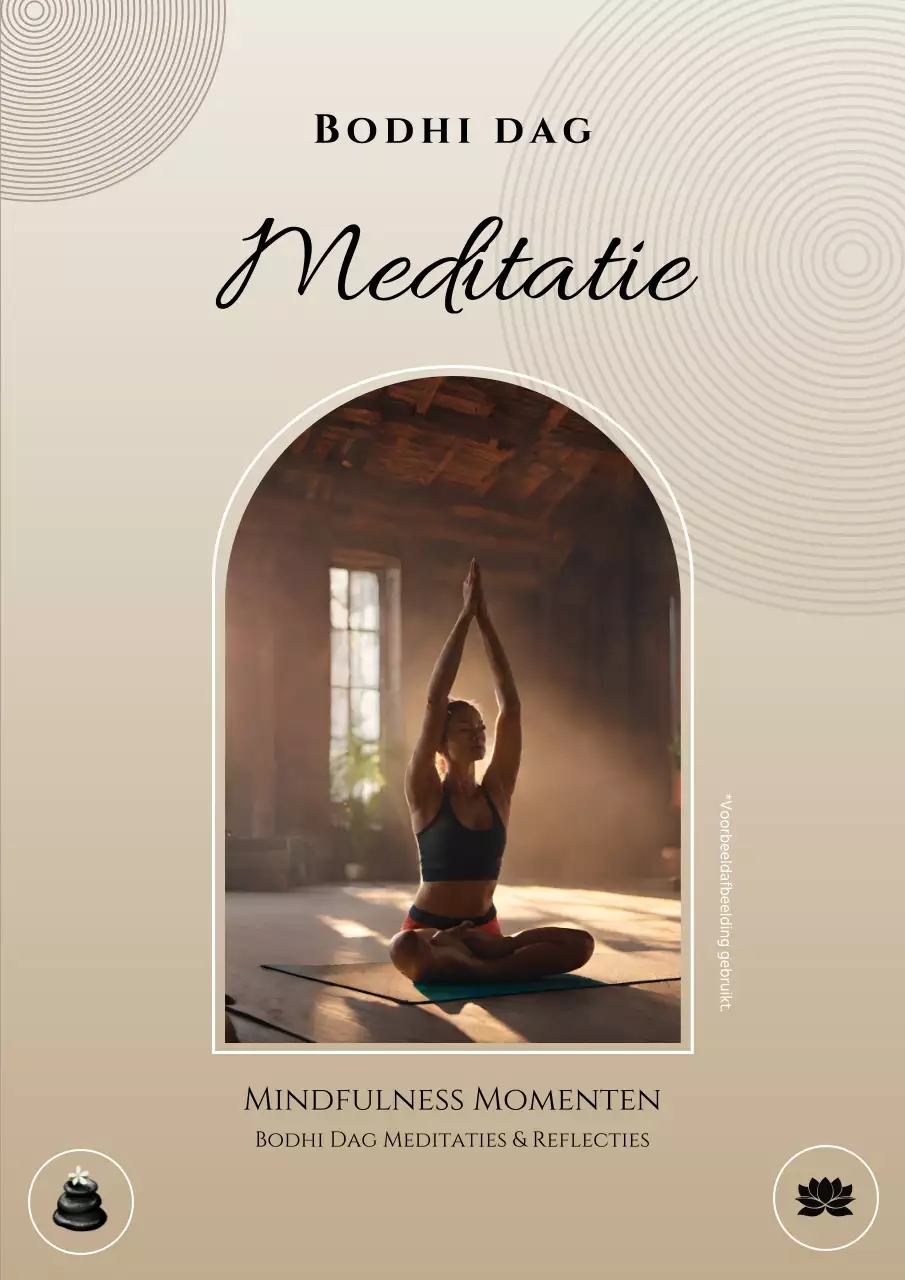 Gouden Minimal Bodhi Dagadvertentie