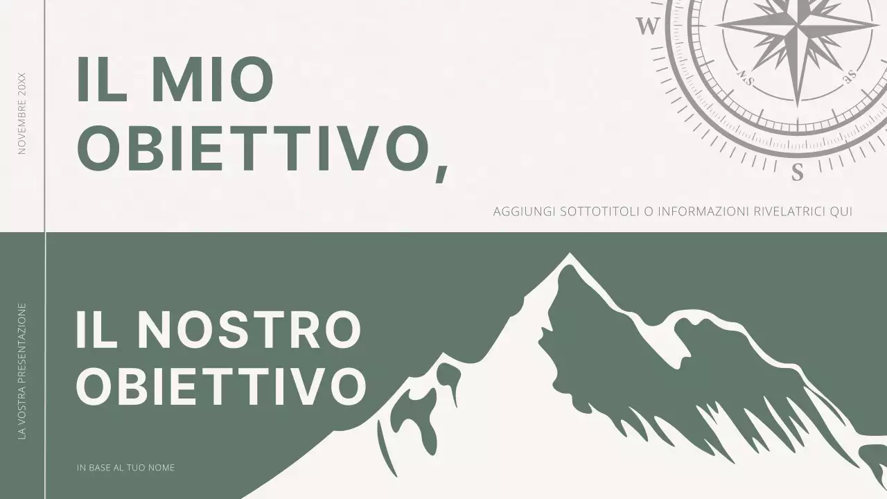 Proposta di obiettivi minimi in verde e bianco