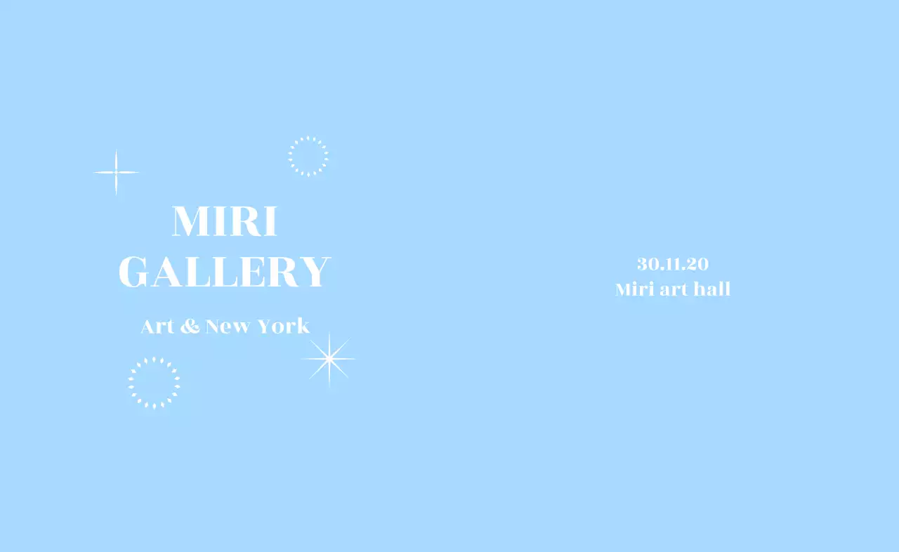 ドローイングの曲線ラインが入ったギャラリー