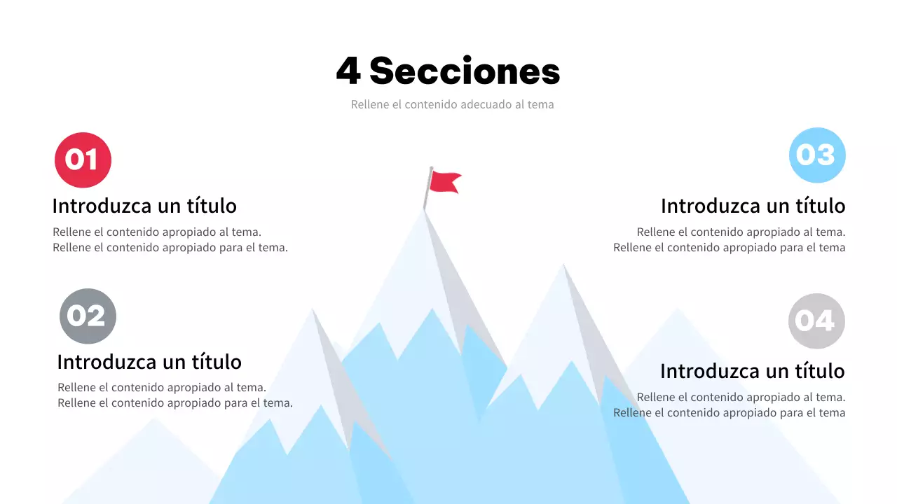 Sky Blue Plan de crecimiento empresarial sencillo